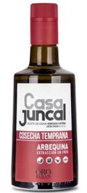 Imagen de CASA JUNCAL ACEITE DE OLIVA VIRGEN EXTRA EXTRA VIRGIN COSECHA TEMPRANA ARBEQUINA EXTRACCION EN FRIO ORO BAILEN