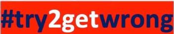 Imagen de #TRY2GETWRONG