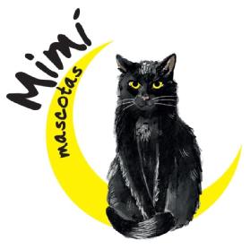 Imagen de Luna amarilla, Gato Negro de ojos amarillos y bigote blanco
