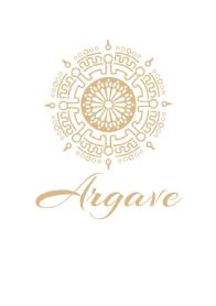 Imagen de Moneda azteca con un rosetón gótico en el centro y debajo de la moneda el nombre de la marca Argave