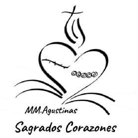 Imagen de Logo del colegio Sagrados Corazones de Talavera de la Reina. Denominación escrita: nombre de la institución (MM. Agustinas) y nombre del centro escolar (Sagrados Corazones)
