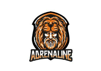 Imagen de Hércules de la mitología griega con el león de nemea como cascoAdemáscon el denominativo de la marca : ADRENALINE