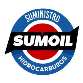 Imagen de Tres círculos concéntricos de colores azul marino, blanco y rojo, y en el centro banda de color negro con la palabra SUMOIL en color blanco