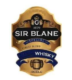 Imagen de G 1879 SIR BLANE SPECIAL FINEST BLEND SPIRITS SPIRIT WHISKY ROBLE