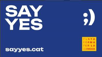 Imagen de say yes sayyes.cat plataforma per la llengua