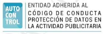 Imagen de AUTOCONTROL ENTIDAD ADHERIDA AL CÓDIGO DE CONDUCTA PROTECCIÓN DE DATOS EN LA ACTIVIDAD PUBLICITARIA