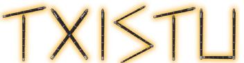 Imagen de Letras hechas con Txistus (instrumento musical), Tipo de letra