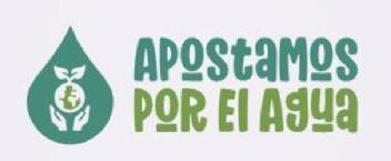 Imagen de Apostamos por el Agua - Se compone de una gota de agua con un planeta/planta sosteniendolo unas manos