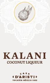Imagen de KALANI COCONUT LIQUEUR CASA D'ARISTI YUCATÁN MÉXICO 1935