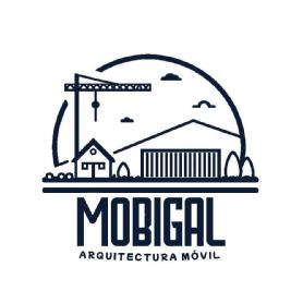 Imagen de MOBIGAL ARQUITECTURA MÓVIL INCLUYE IMAGEN TIPO ILUSTRACIÓN DE SKYLINEDE CIUDAD CON DIFERENTES EDIFICIOS, GRÚAS, ELEMENTOS INDUSTRIALES Y NATURALEZA