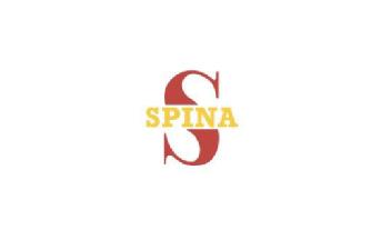 Imagen de Una S mayuscula cortada al medio por el nombre de la marca: SPINA