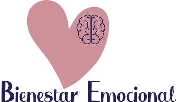 Imagen de Corazón rosa con una marca de cerebro azul, nombre Bienestar Emocional