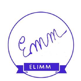 Imagen de Abreviatura de mi nombre dentro de circulo y tambien sobre un banner de color morado