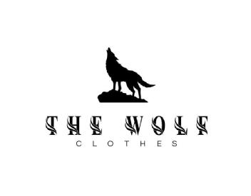 Imagen de Silueta de un lobo y letras