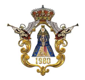 Imagen de LA VIRGEN DE LOS REYES, EL NÚMERO 1980, AÑO DE LA FUNDACIÓN DE LA ASOCIACIÓN, UN MARCO CON DOS ÁNGELES MÚSICOS