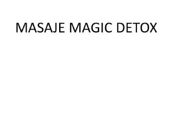 Imagen de MASAJE MAGIC DETOX