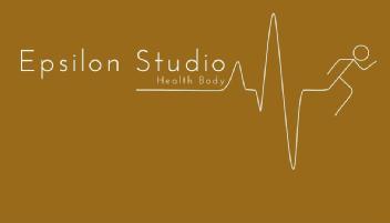 Imagen de Epsilon Studio: El nombre principal de la marca.Health Body: El eslogan que acompaña al nombre principal