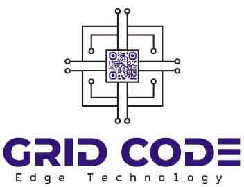 Imagen de nombre comercial: Grid CodeLema publicitario: Edge TechnologyCodigo QR: El codigo QR direcciona a la web www.grid-code.tech