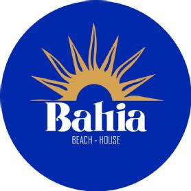 Imagen de sol dorado, texto: bahia beach house