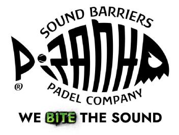 Imagen de SOUND BARRIERS PIRANHA PADEL COMPANY WE BITE THE SOUND