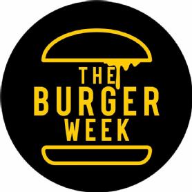 Imagen de Nombre de la marca dentro de unas figuras recreando una hamburguesa