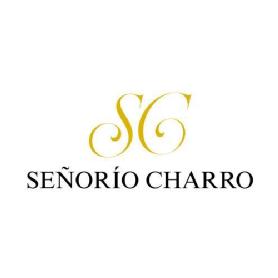 Imagen de Señorio Charro escrito en mayuscula con colores en negro y dorado