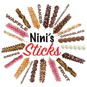 Imagen de Nini\'s Sticks WAFFLE CAKES MARSHMALLOW CIOCCOLATO FRUIT MARSHMALLOW CREPES