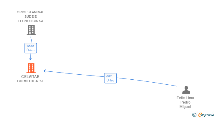 Vinculaciones societarias de CELVITAE BIOMEDICA SL