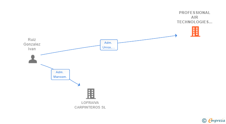 Vinculaciones societarias de PROFESSIONAL AIR TECHNOLOGIES SL