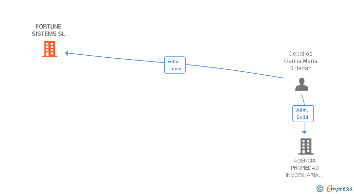 Vinculaciones societarias de FORTUNE SISTEMS SL