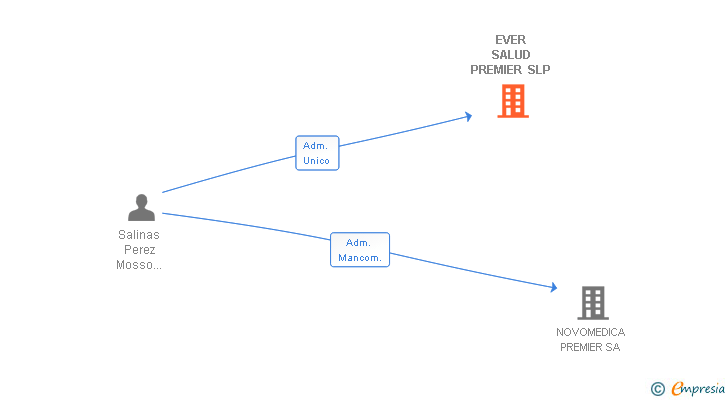 Vinculaciones societarias de EVER SALUD PREMIER SL
