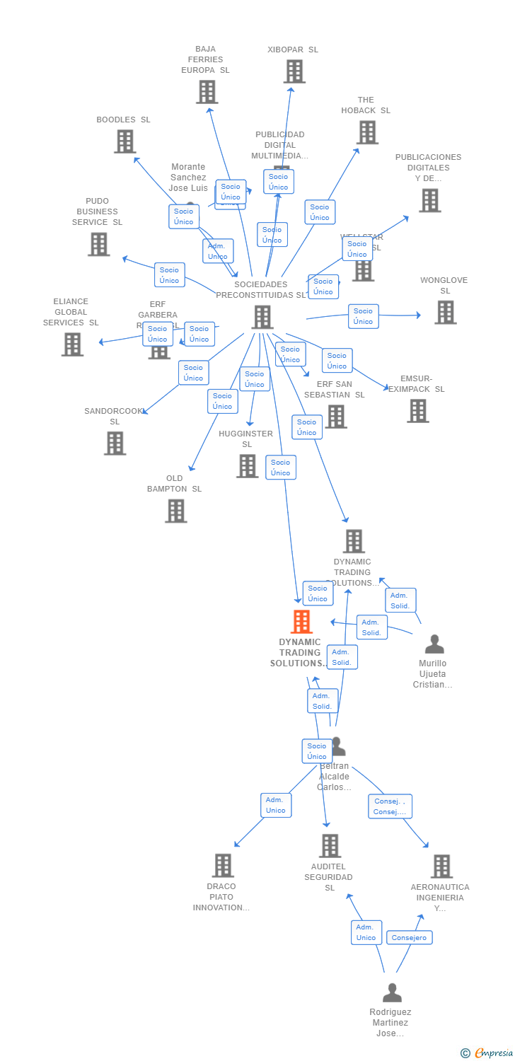 Vinculaciones societarias de DYNAMIC TRADING SOLUTIONS HOLDING SL