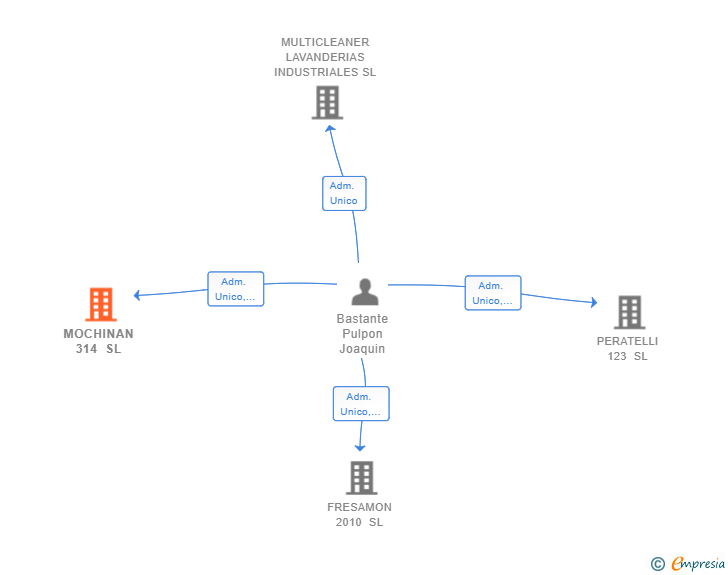 Vinculaciones societarias de MOCHINAN 314 SL