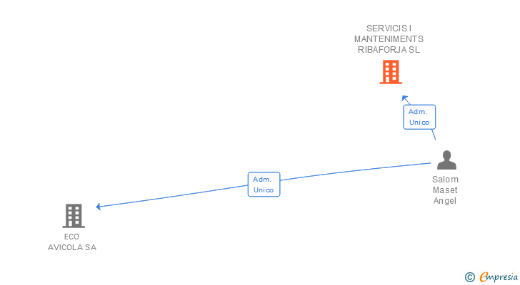 Vinculaciones societarias de SERVICIS I MANTENIMENTS RIBAFORJA SL