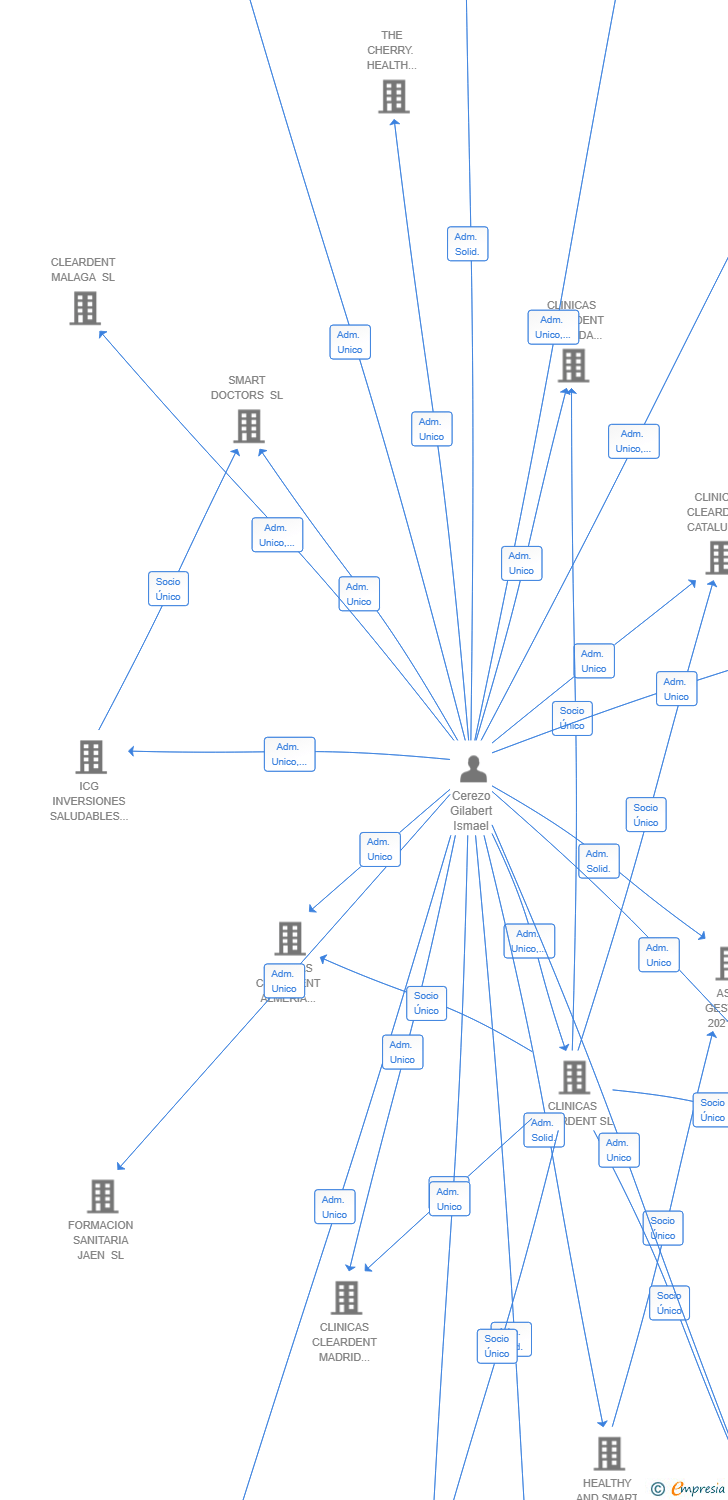 Vinculaciones societarias de CLEARMEDIX SL