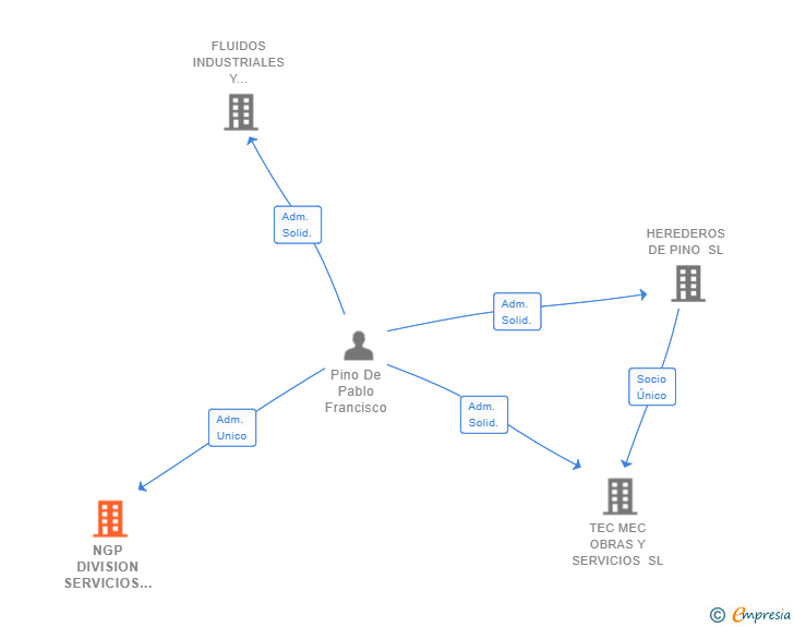 Vinculaciones societarias de NGP DIVISION SERVICIOS AUTOMOCION SL