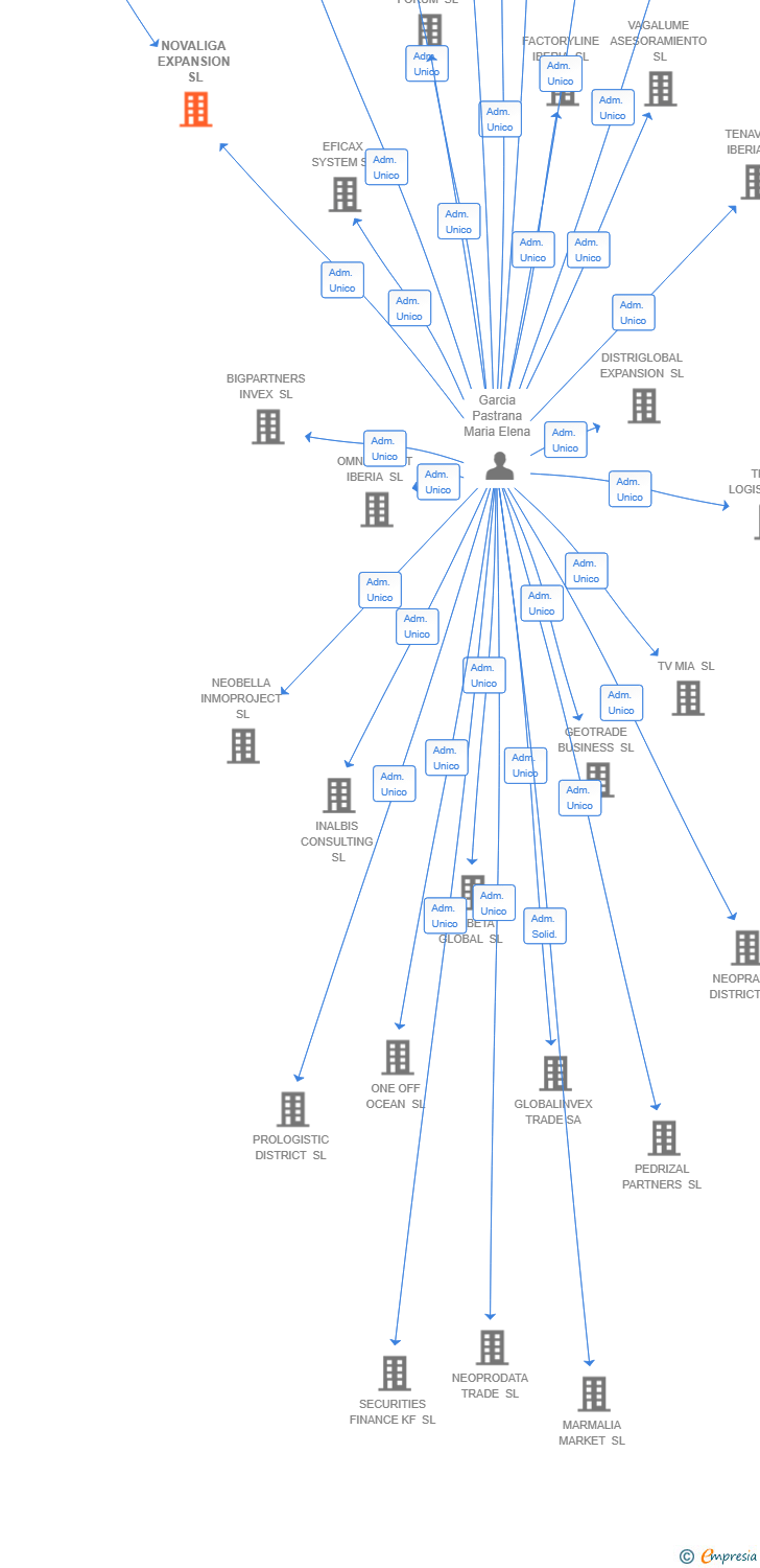 Vinculaciones societarias de NOVALIGA EXPANSION SL