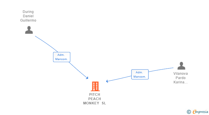 Vinculaciones societarias de PITCH PEACH MONKEY SL