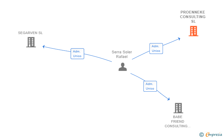 Vinculaciones societarias de PROENNEKE CONSULTING SL