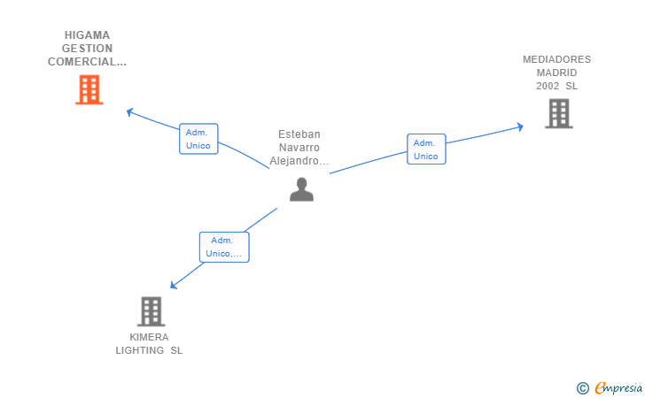 Vinculaciones societarias de HIGAMA GESTION COMERCIAL SL