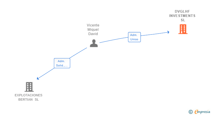 Vinculaciones societarias de DVGLHF INVESTMENTS SL