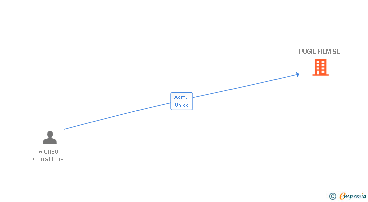 Vinculaciones societarias de PUGIL FILM SL