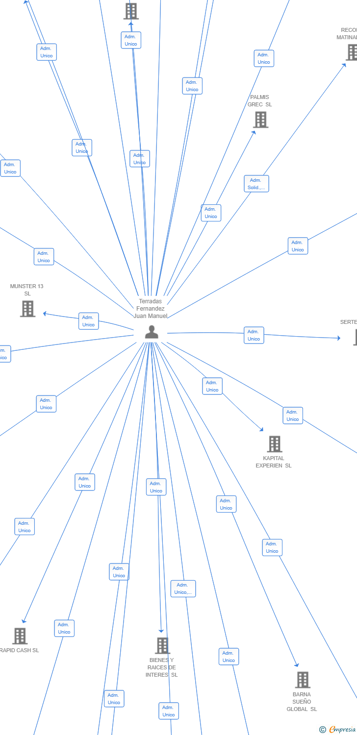 Vinculaciones societarias de GOLDBYTE CAPITAL SL