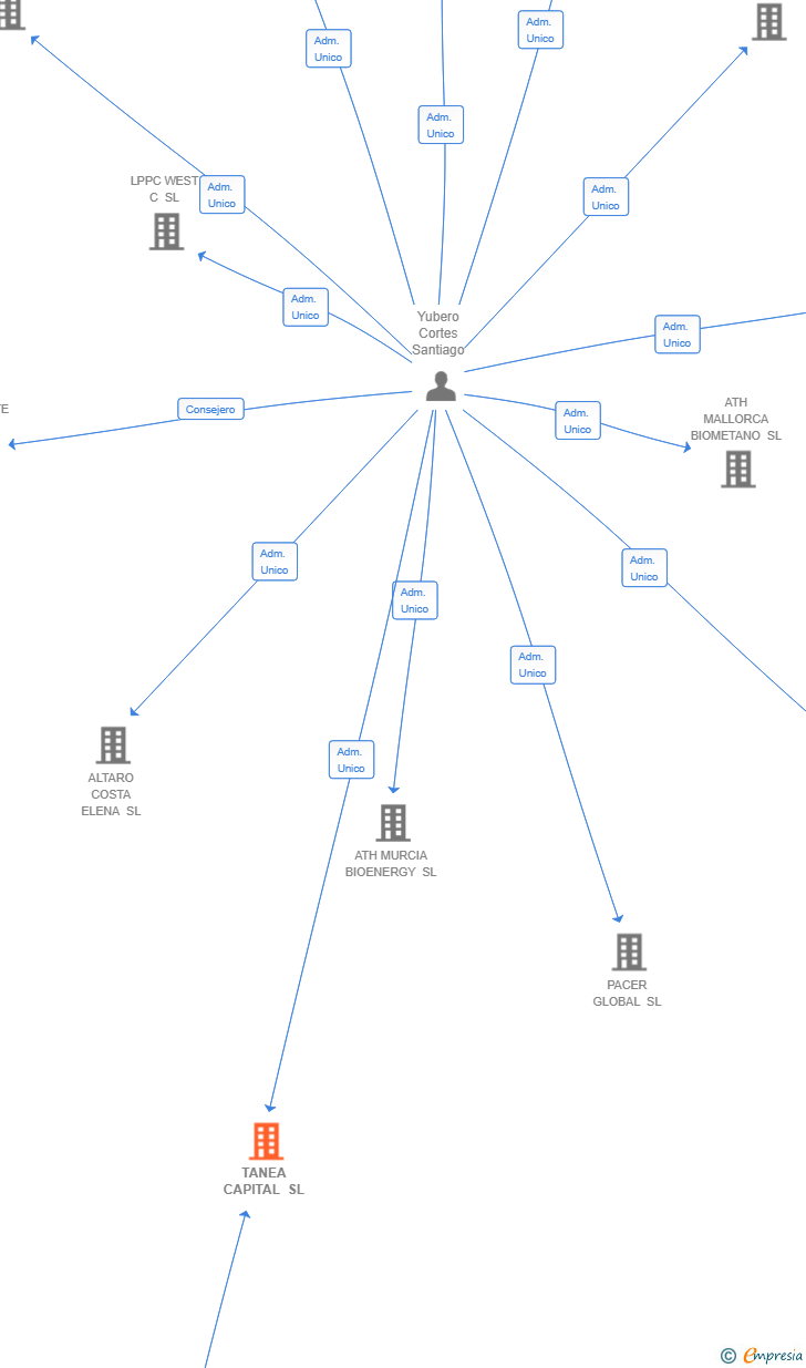 Vinculaciones societarias de TANEA CAPITAL SL