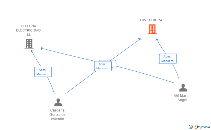 Vinculaciones societarias de OISELUX SL