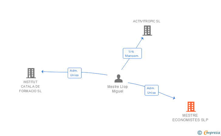 Vinculaciones societarias de MESTRE ECONOMISTES SL