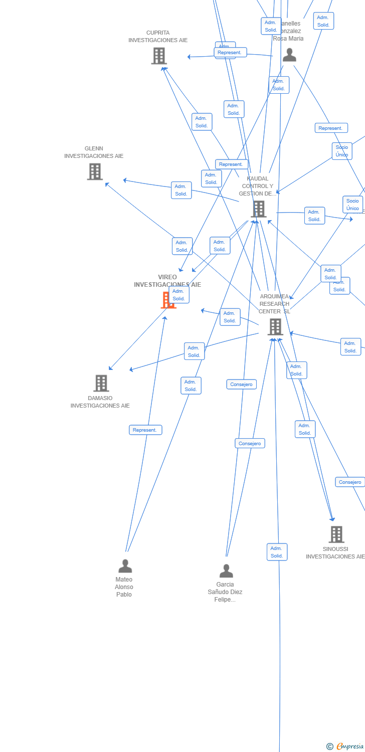 Vinculaciones societarias de VIREO INVESTIGACIONES AIE