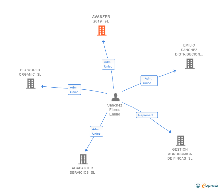 Vinculaciones societarias de AVANZER 2019 SL