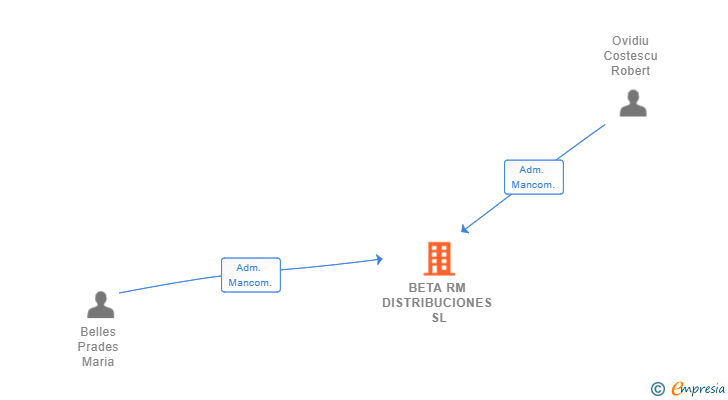 Vinculaciones societarias de BETA RM DISTRIBUCIONES SL