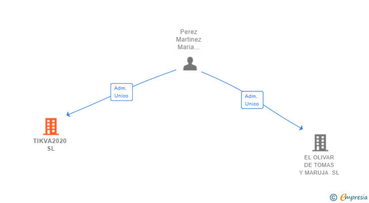 Vinculaciones societarias de TIKVA2020 SL